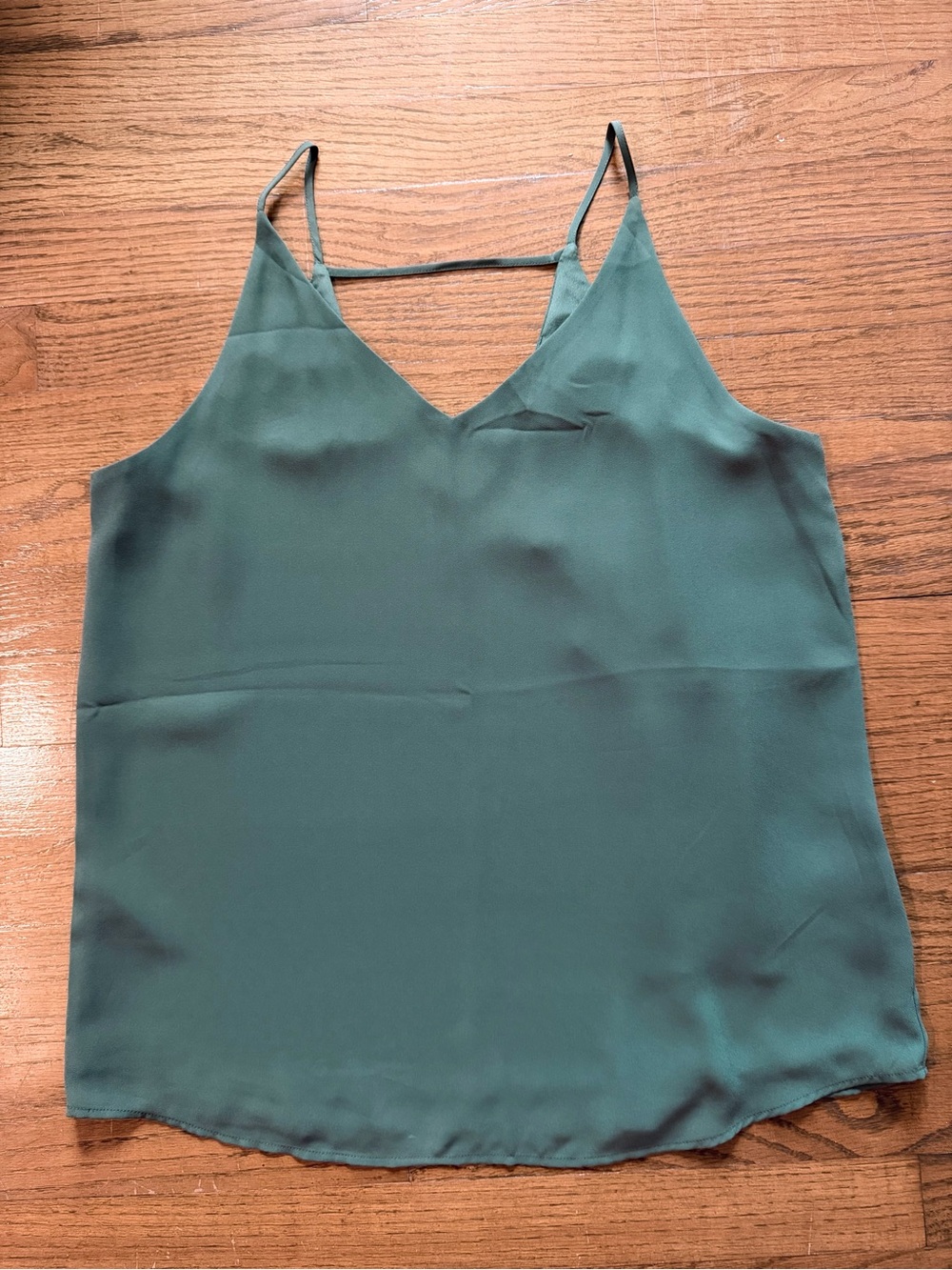NWT Loft Outlet Olive Green V-Neck Spaghetti Strap Camisole - Size Small